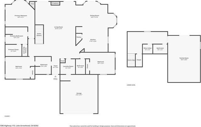 1285 N State Highway 173, Lake Arrowhead, CA 92352 - property floor plan