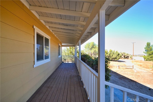 view of deck