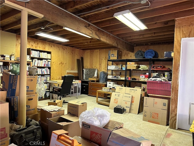 view of storage room