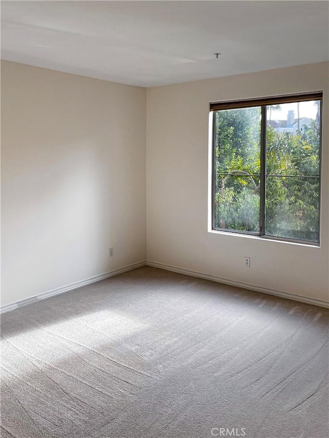 view of carpeted empty room