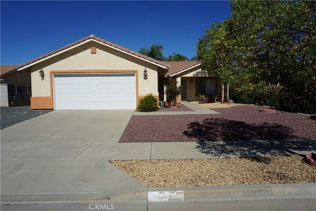 ranch-style house with a garage