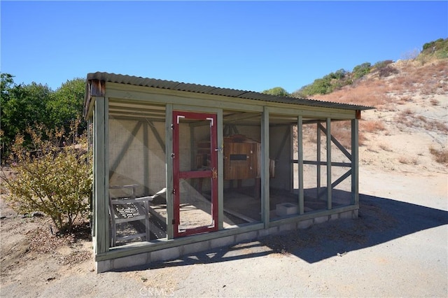 view of outbuilding