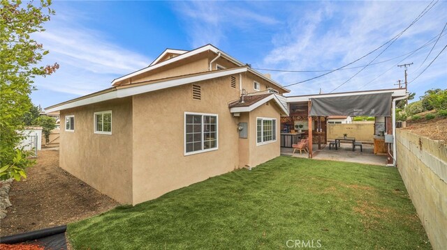 15757 Creswick Dr, La Mirada, CA 90638 - rear view of house with a patio and stucco siding