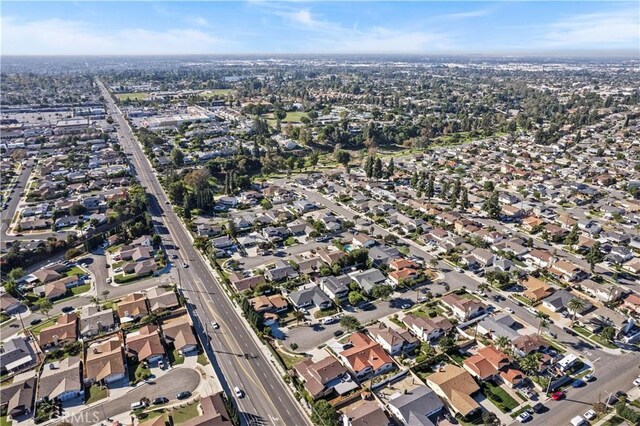 15757 Creswick Dr, La Mirada, CA 90638 - aerial overview of property's location featuring nearby suburban area