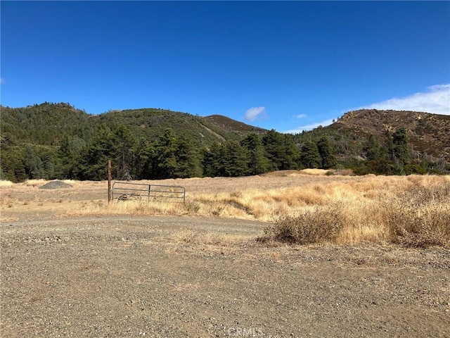 mountain view with a rural view