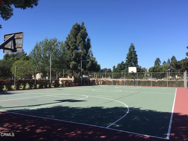 view of sport court