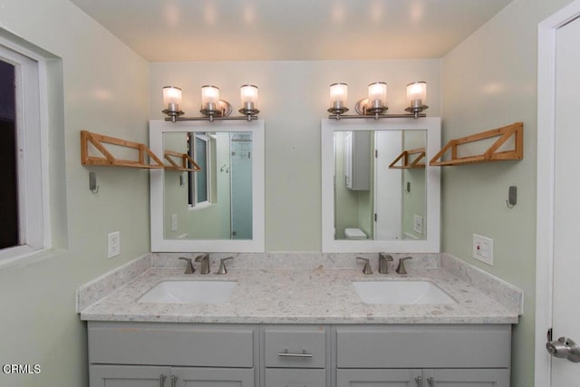 bathroom with vanity