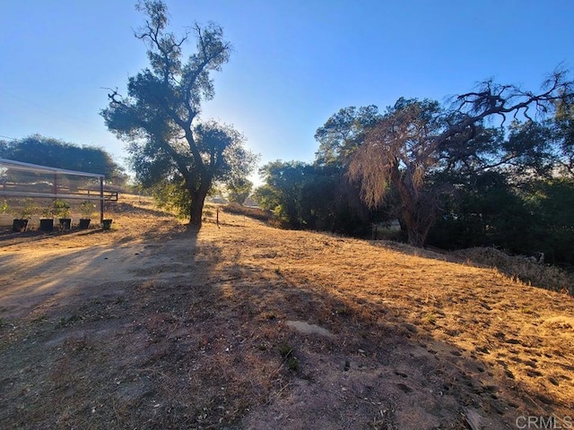 view of road featuring a rural view