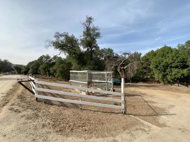 view of home's community with a rural view