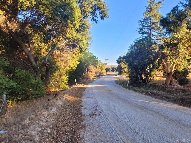 view of road