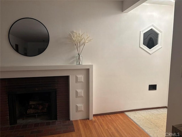 interior details featuring wood-type flooring