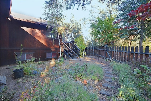 2428 Innsbruck Ct, Pine Mountain Club, CA 93222 - view of yard with stairway