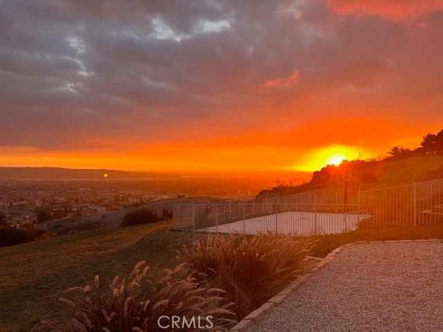 view of nature at dusk