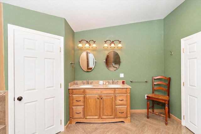 bathroom featuring vanity