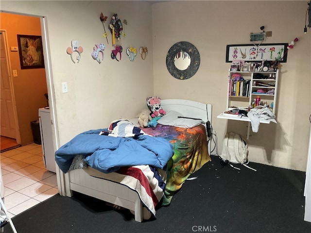 view of tiled bedroom