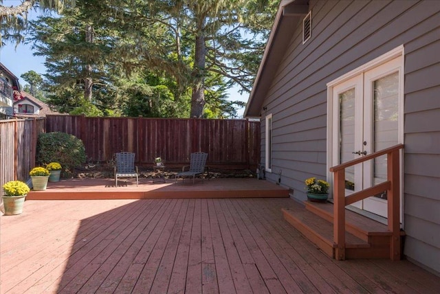 view of wooden terrace