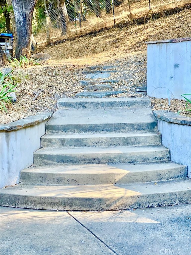 view of stairway