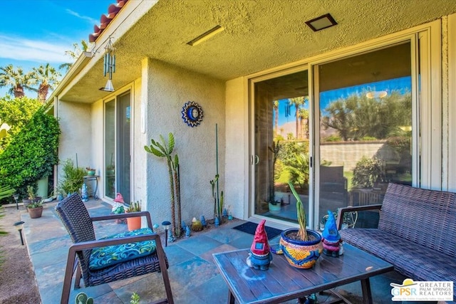 view of patio / terrace featuring an outdoor hangout area