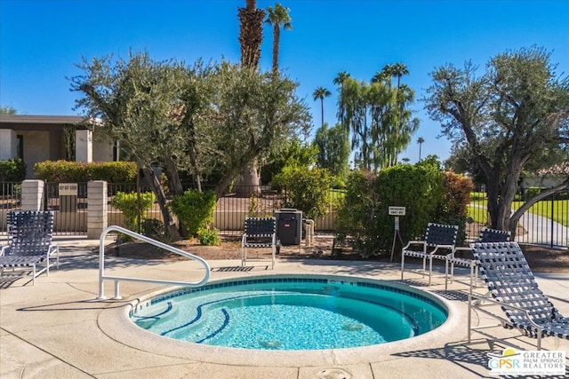 view of pool with a patio