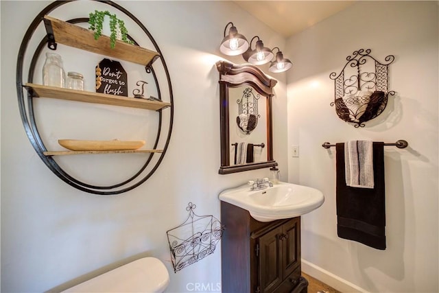 bathroom with vanity