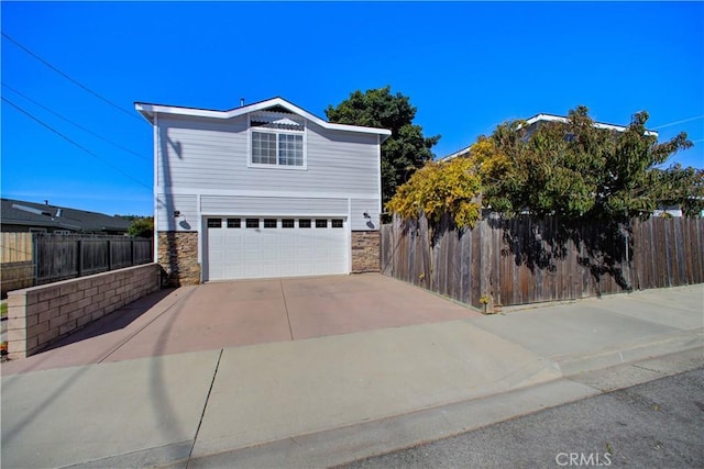 front facade featuring a garage