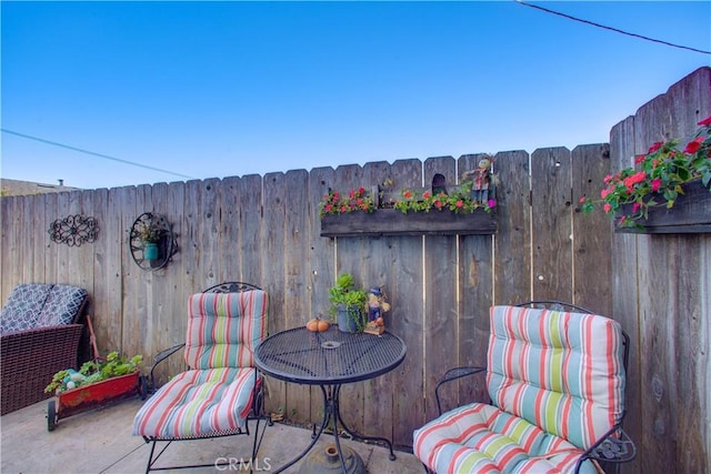 view of patio