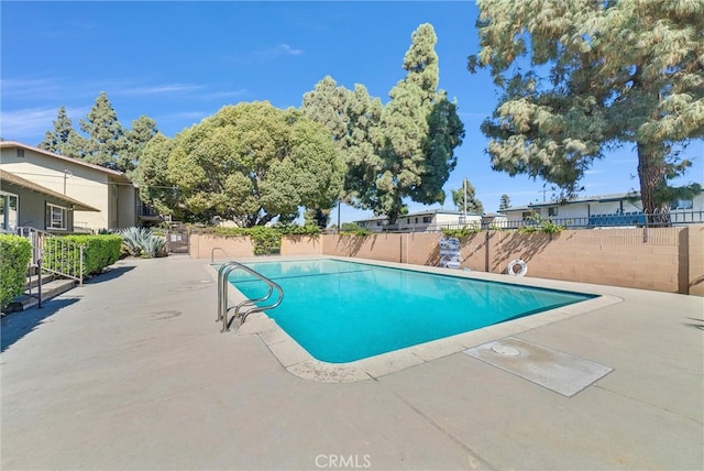 view of pool with a patio