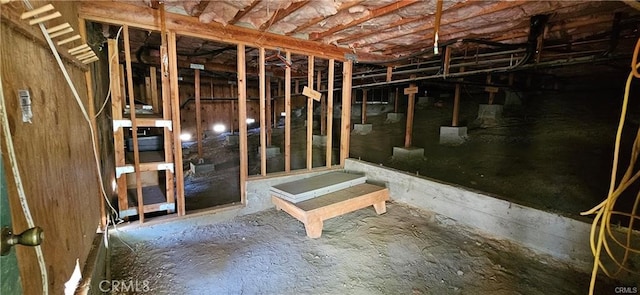 view of basement