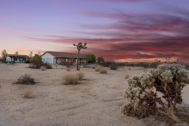 view of nature at dusk