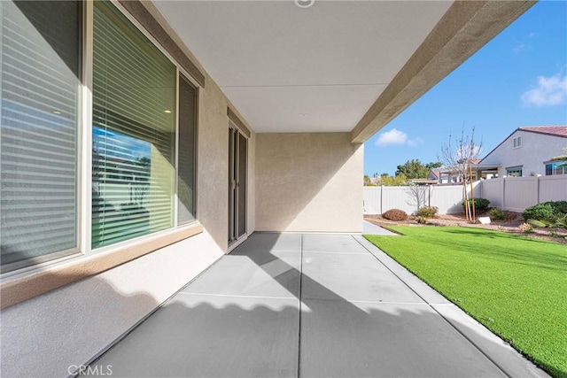 view of patio / terrace with a fenced backyard