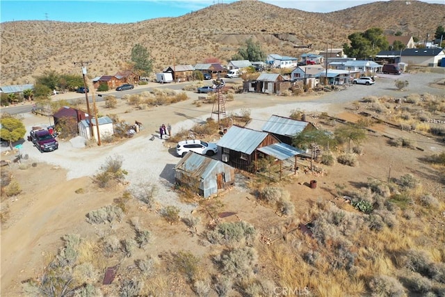 aerial view featuring a mountain view