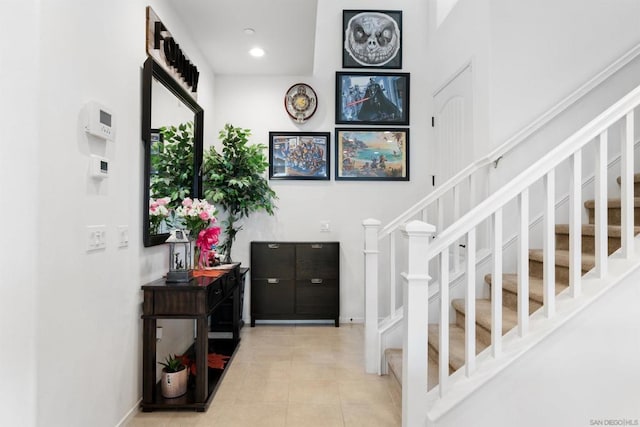 view of tiled entryway