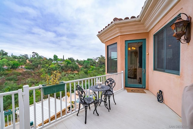 view of balcony