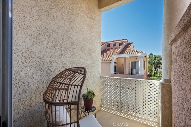 view of balcony