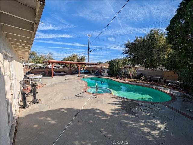 view of pool with a patio