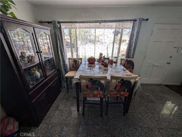 view of dining area