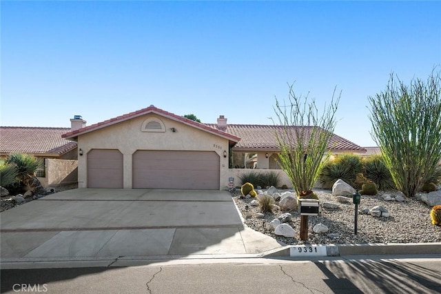 view of front of house featuring a garage