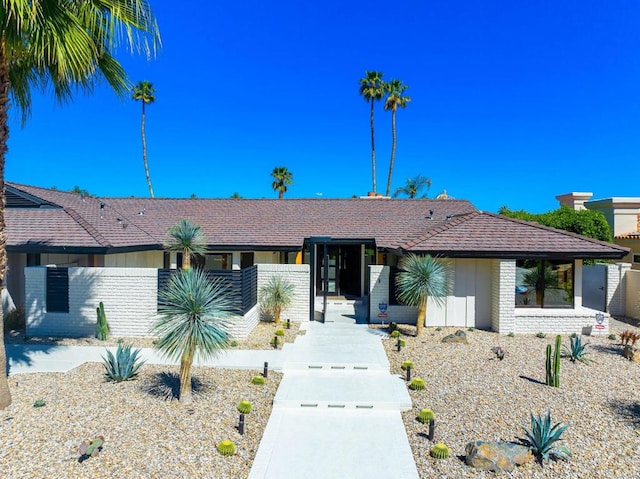 view of ranch-style house