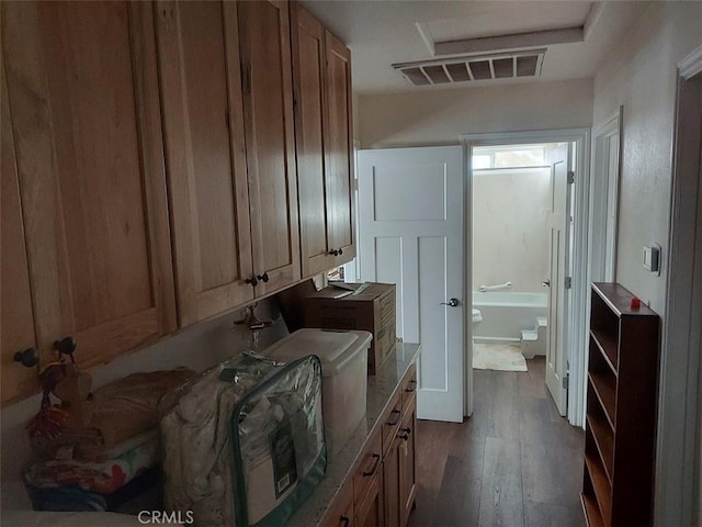 interior space featuring hardwood / wood-style flooring