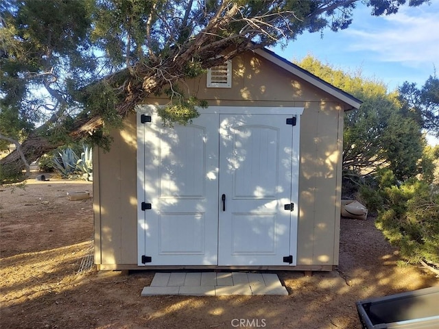 view of outdoor structure