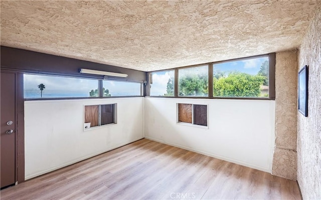 unfurnished room featuring light wood-type flooring