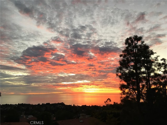 view of nature at dusk