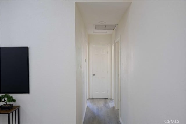 hall featuring hardwood / wood-style floors