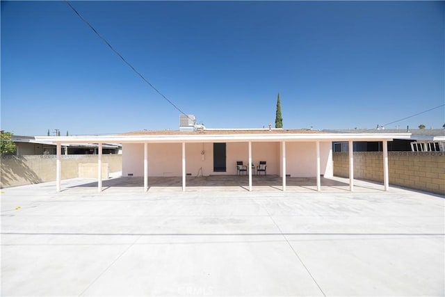 rear view of house featuring a patio area