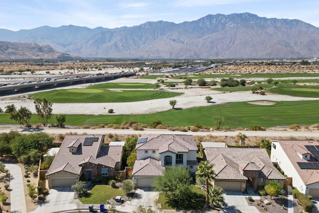 aerial view featuring a mountain view