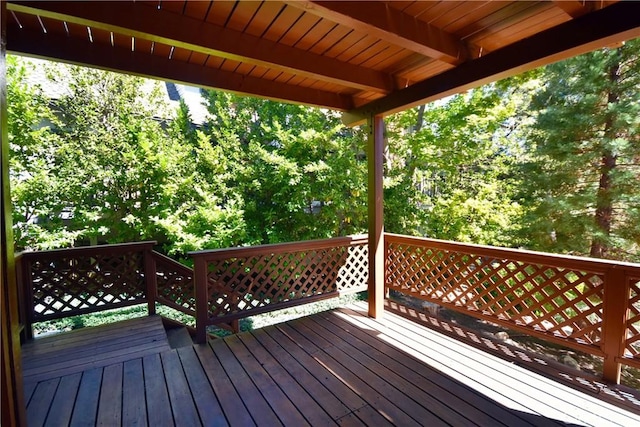 view of deck