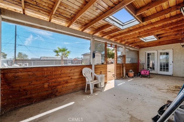 6277 Linda Lee Dr, Yucca Valley, CA 92284 - view of patio / terrace featuring french doors