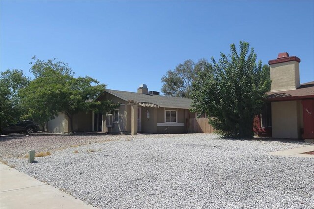 view of front of home