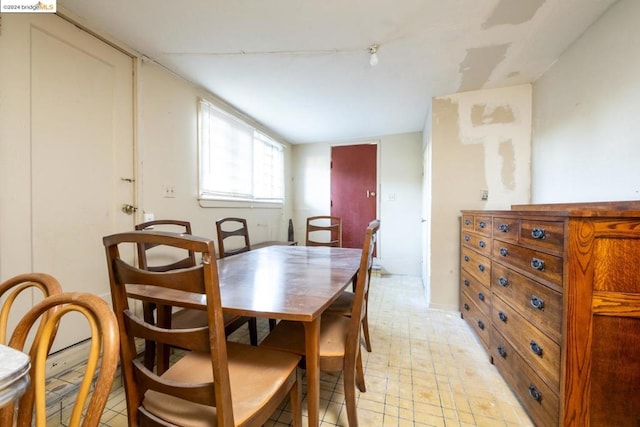 view of dining area