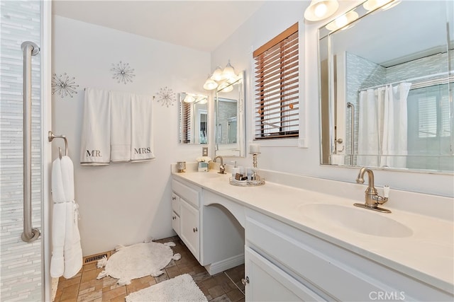 bathroom featuring vanity